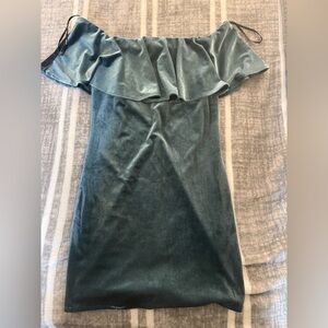 Forever 21 Teal One Shoulder Dress
